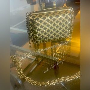 Gold and Black Chained Clutch